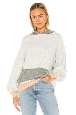 Free People Significant Other Oversized Slouchy Colorblock Sweater